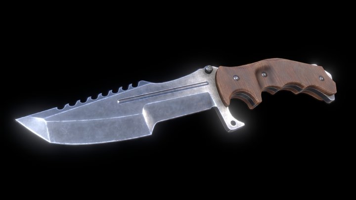 Huntsman Knife 3D Model