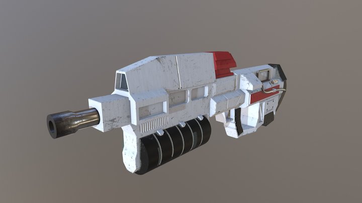 Sci-Fi Rifle 3D Model