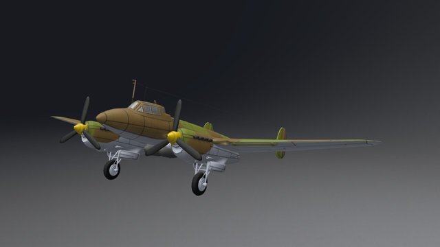Pe 2 1944 ser.350 3D Model
