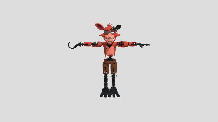 Withered Foxy by Coolioart 3D Model