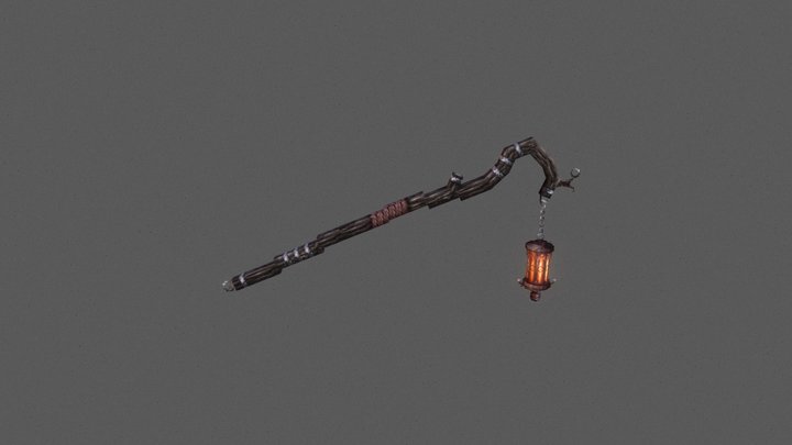 lantern staff 3D Model