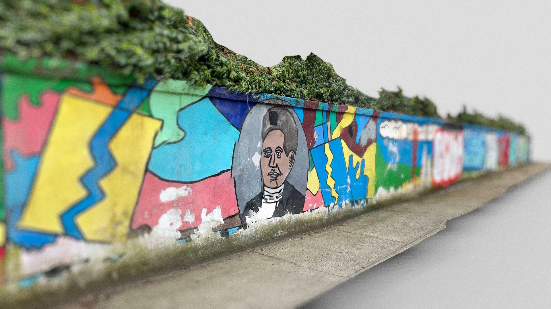 Long mural in Brooklyn