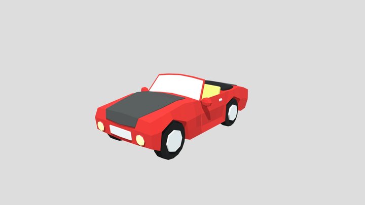 Lowpoly Car 3D Model