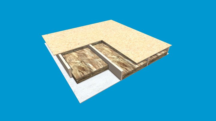 Knauf Insulation used in an internal floor 3D Model