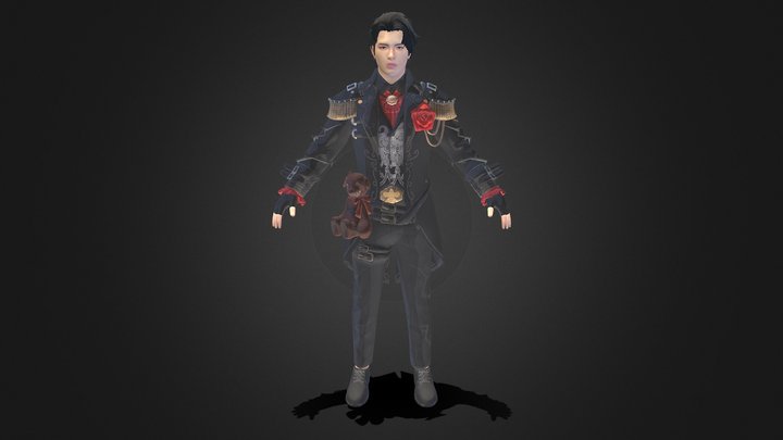 Gothic Gentleman Outfit By LEVINXGAMING 3D Model