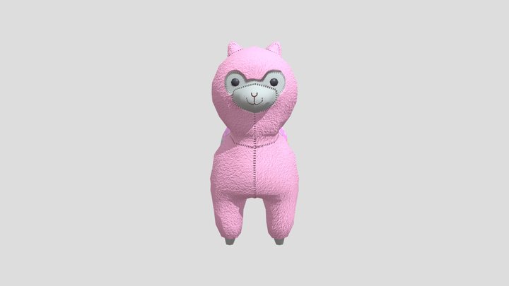 Llama plush 3D Model