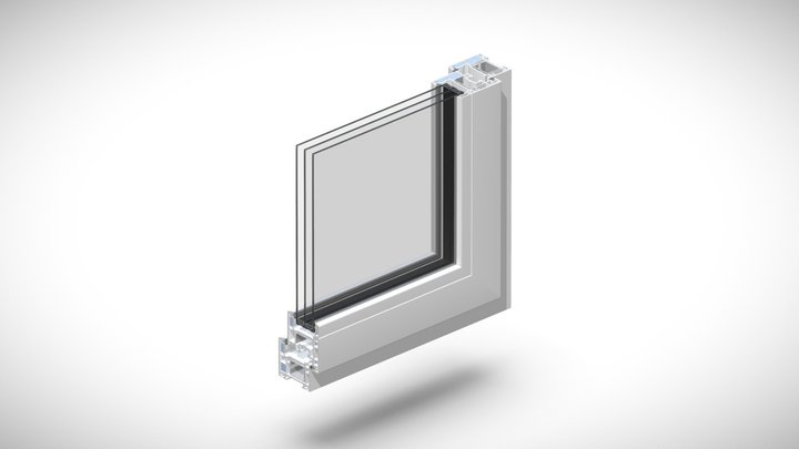 Schüco AS 70 Thermoplus 3D Model
