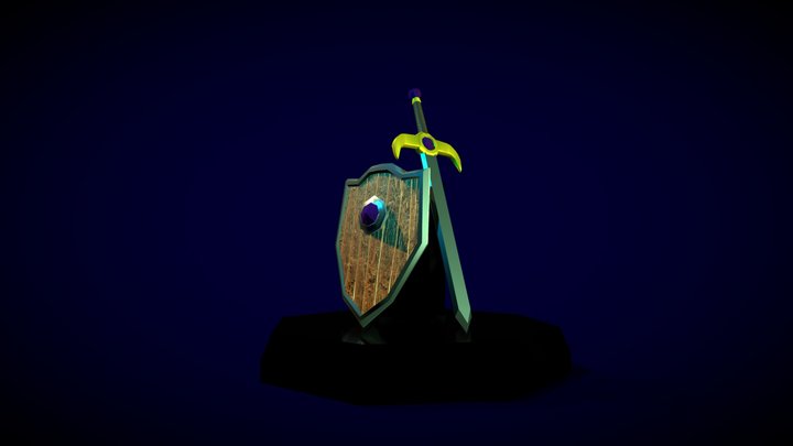 SwordandShield_pedistal 3D Model