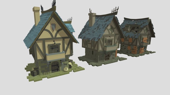 HomeWork8. Old House 3 Ver. 3D Model