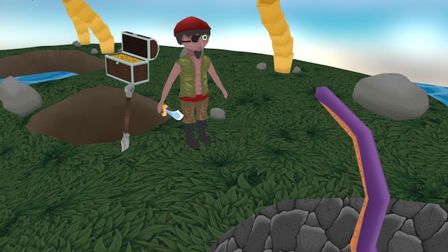 Island Scene 3D Model