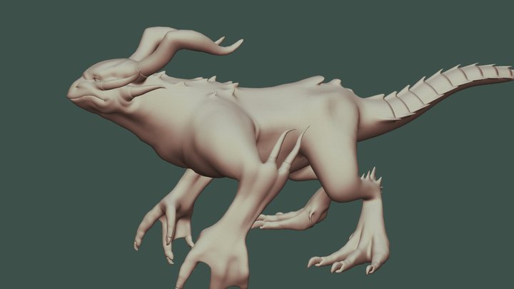The Swamp Creature 3D Model