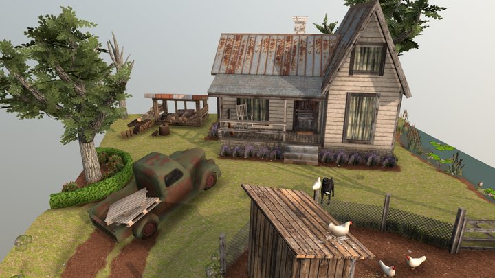 DAE Diorama – Small farm 3D Model
