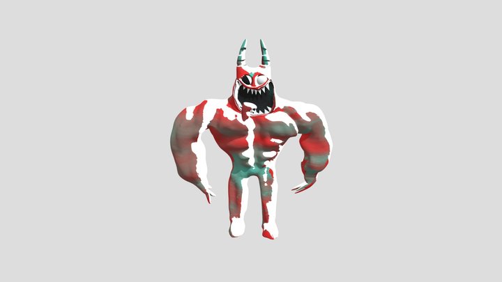 Hellish Hurt Mutated BanBan 3D Model
