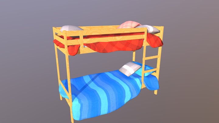 Bunk Bed 3D Model