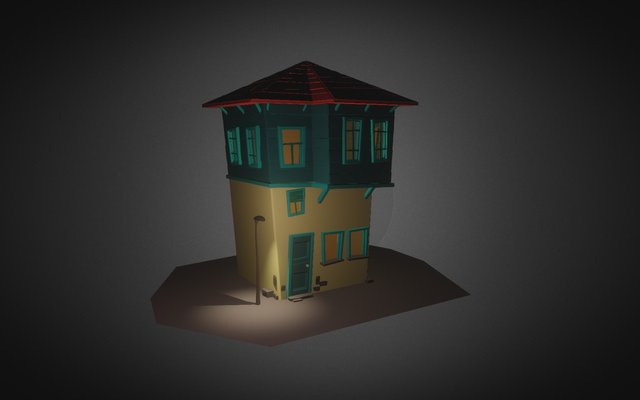 Cartoon House 3D Model