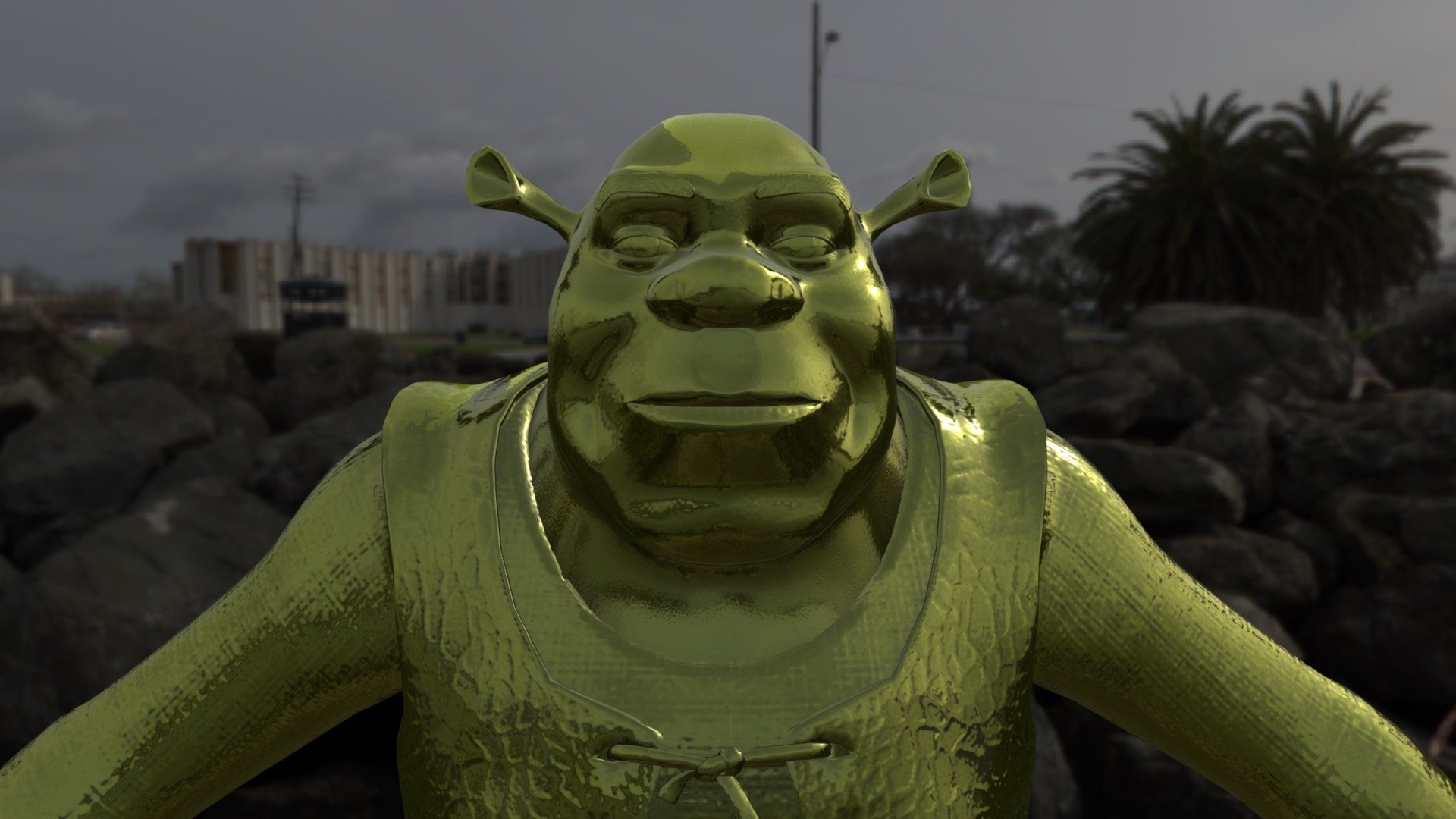 Golden Shrek - Download Free 3D model by Neatcity [f83781f] - Sketchfab