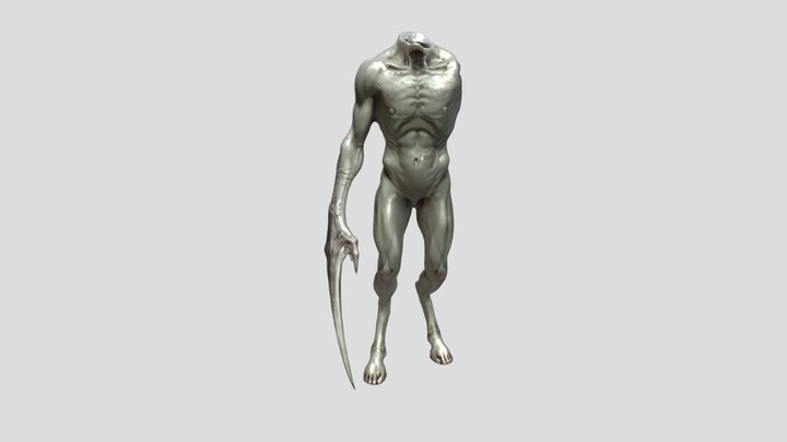 one-Hand Monster 3D Model
