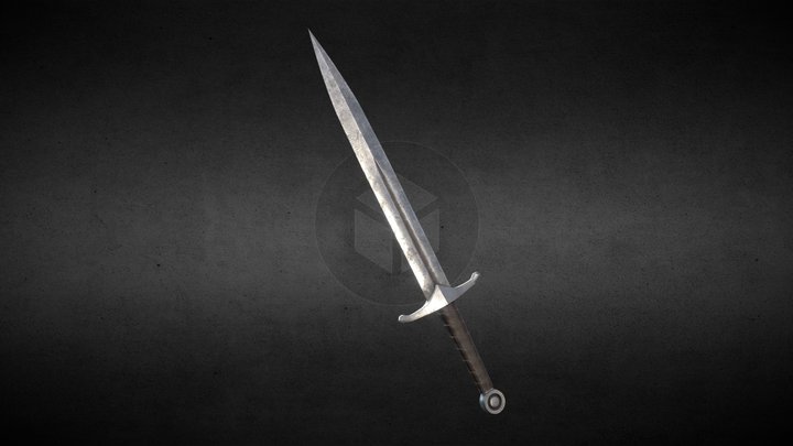 Steel Dagger 3D Model