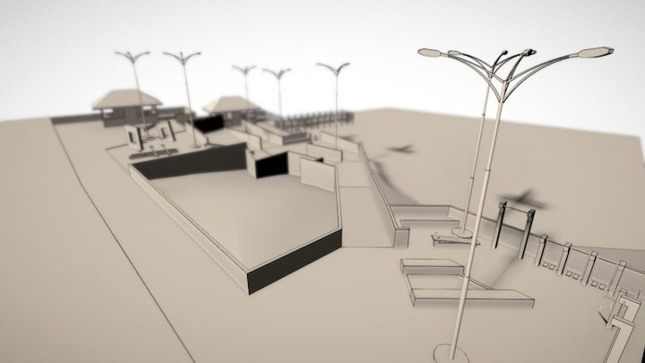 Pier, Estrada do Forte Velho 3D Model