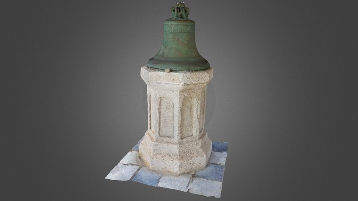 Old bell of St. James Parish Church, Barbados 3D Model