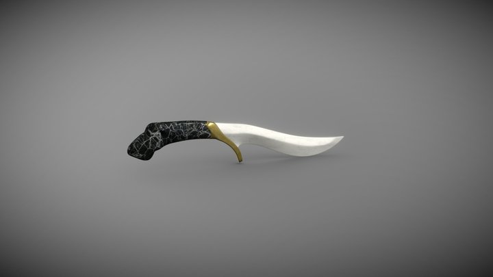 Fantasy Dagger 3D Model
