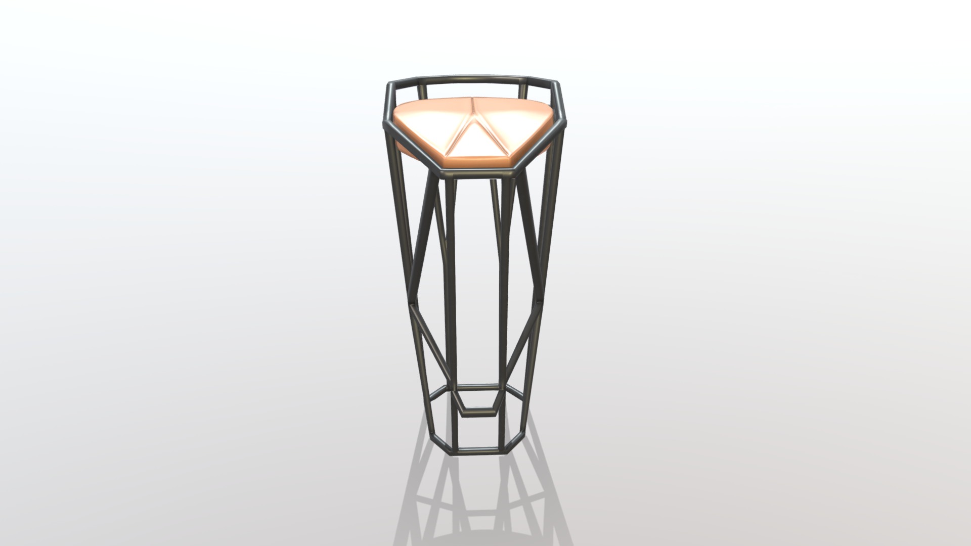 3D model Octa Stool - This is a 3D model of the Octa Stool. The 3D model is about a glass with a light inside.