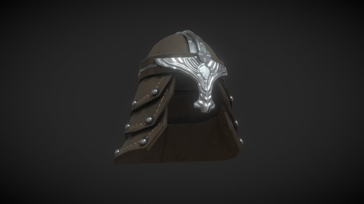 Skyrim - Leather helmet 3D Model
