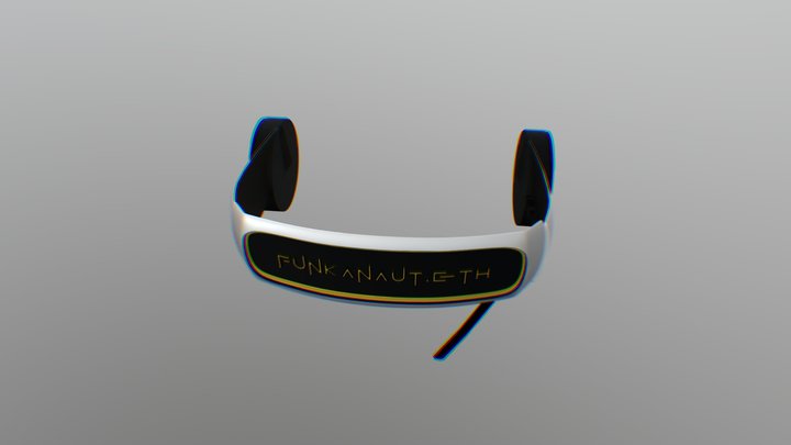 Virtual Reality Headset Funkonaut.eth 3D Model