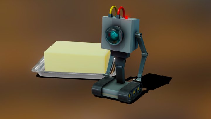 Pass Butter Robot - Rick and Morty 3D Model