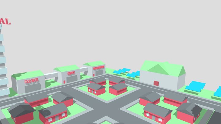 Sustainable City AR 3D Model