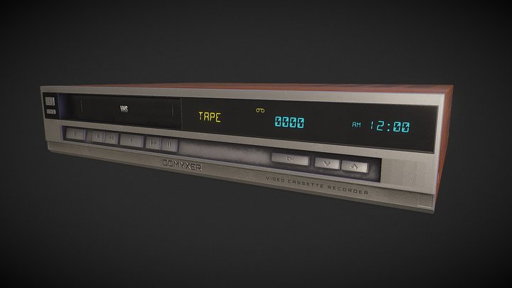 VHS Player 3D Model