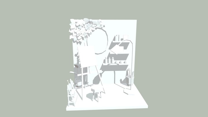 Painting room 3D Model