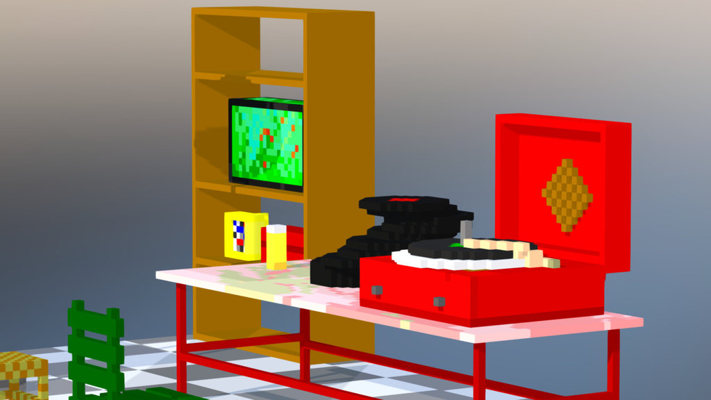 Time for music! Weeklyvoxel#Furnitures