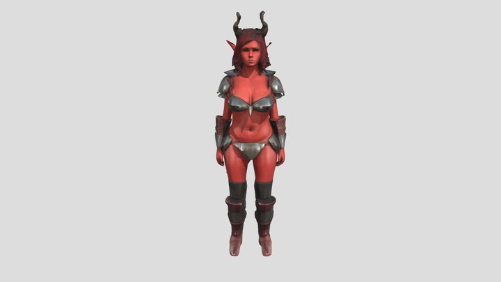 Warrior Demoness 3D Model