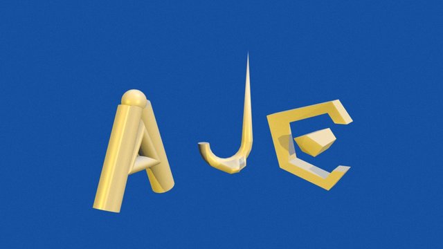 Initials 3D Model