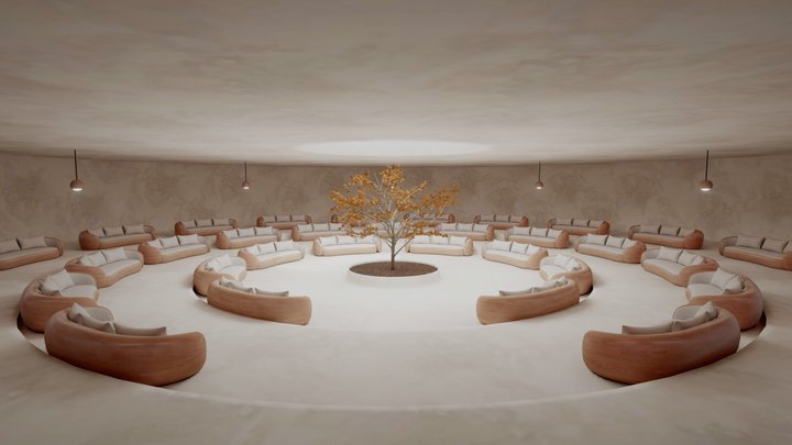 Metaverse Environment - Baked 3D Model
