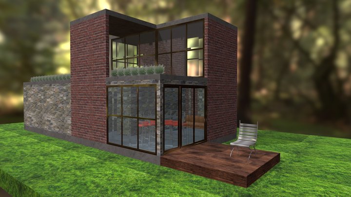 Vacation House Architect 3D Model