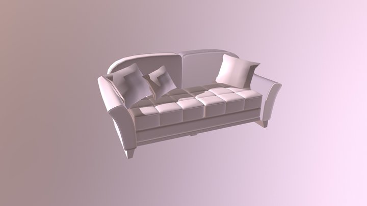 Sofa Test02 Maya 3D Model