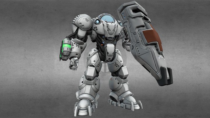 Medic from StarCraft 2 3D Model