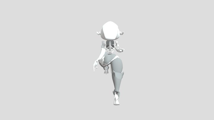 robot walk/run cycle 3D Model