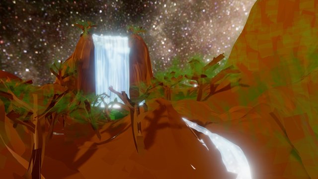 Camping Scene 3D Model