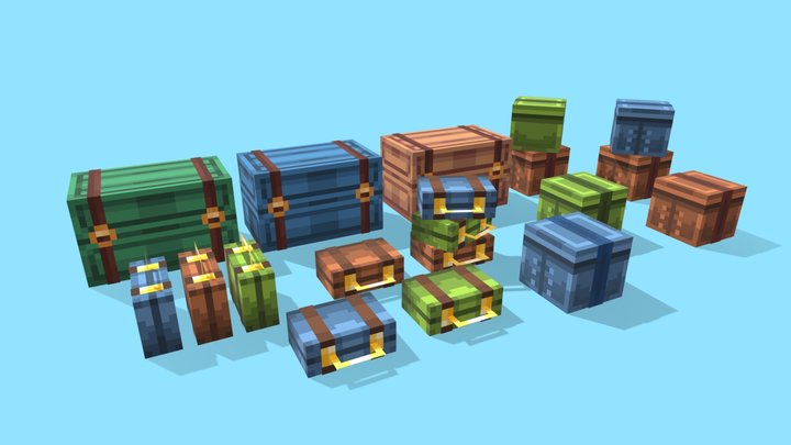 Luggages props 3D Model