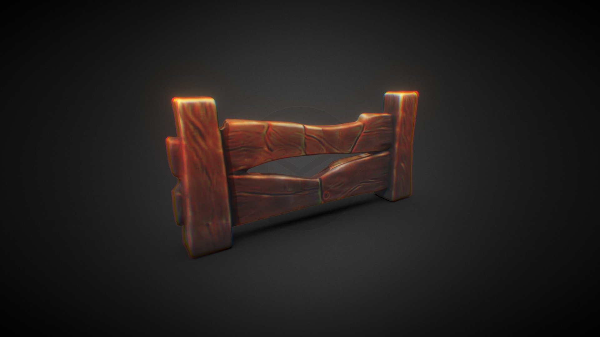 Wooden Barrier - 3D Model By Renderhub (@renderhub3d) [f84a566] - Sketchfab