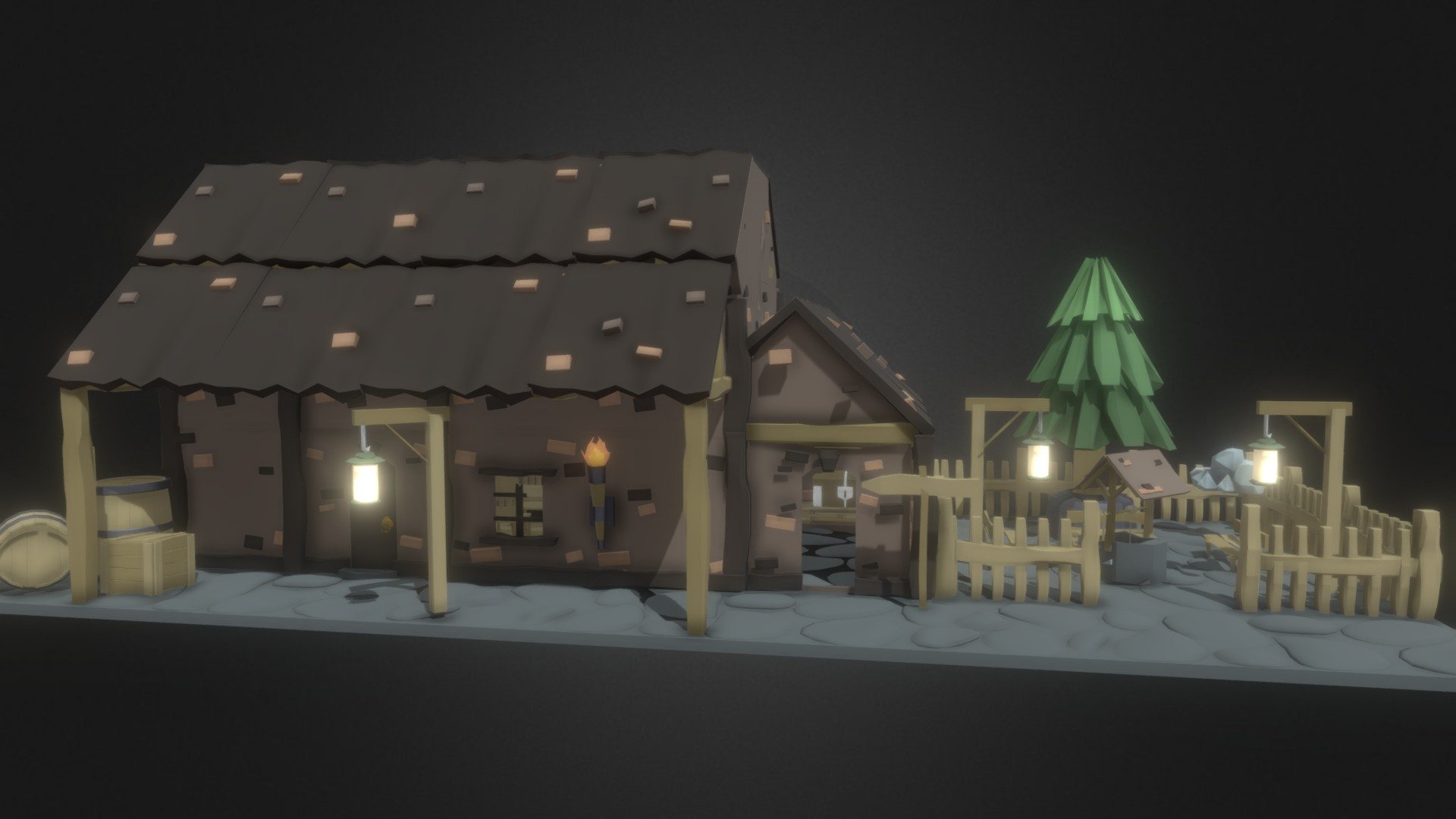 medieval villiage building