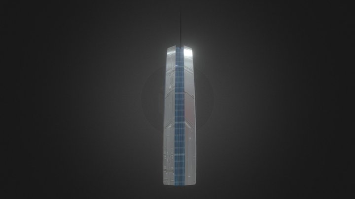 Futuristic building 3D Model