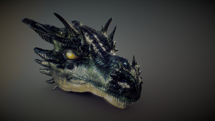Dragon Head 3D Model