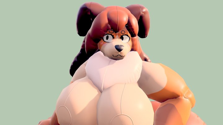 Pool floatie doggo 3D Model