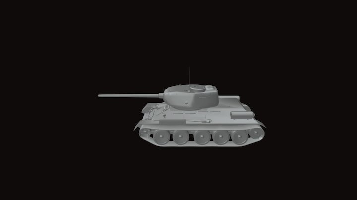 T34-85 3D Model