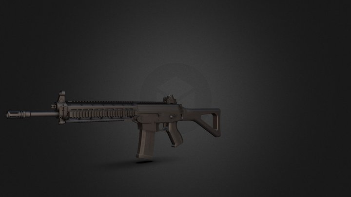 SIG-550 3D Model