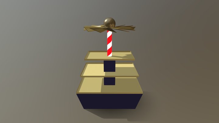 Xmas_Stand Propellers 3D Model